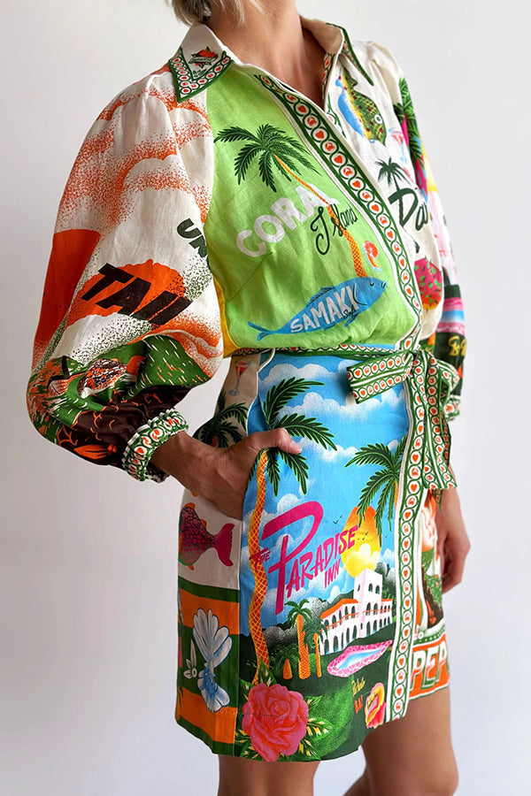 Kim™ - Summer Shirt Mini Dress