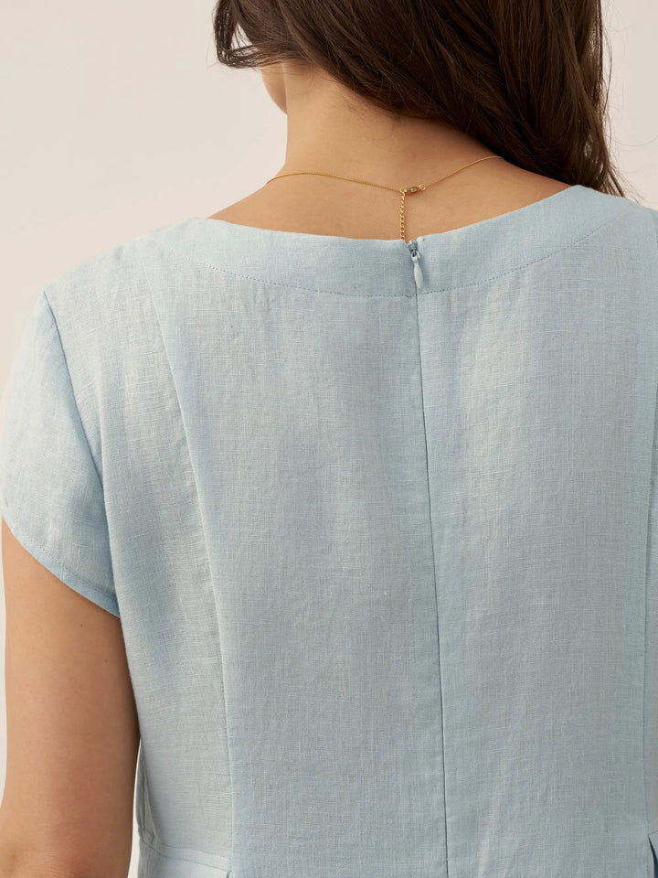 Natural Summer V-Neck Dress