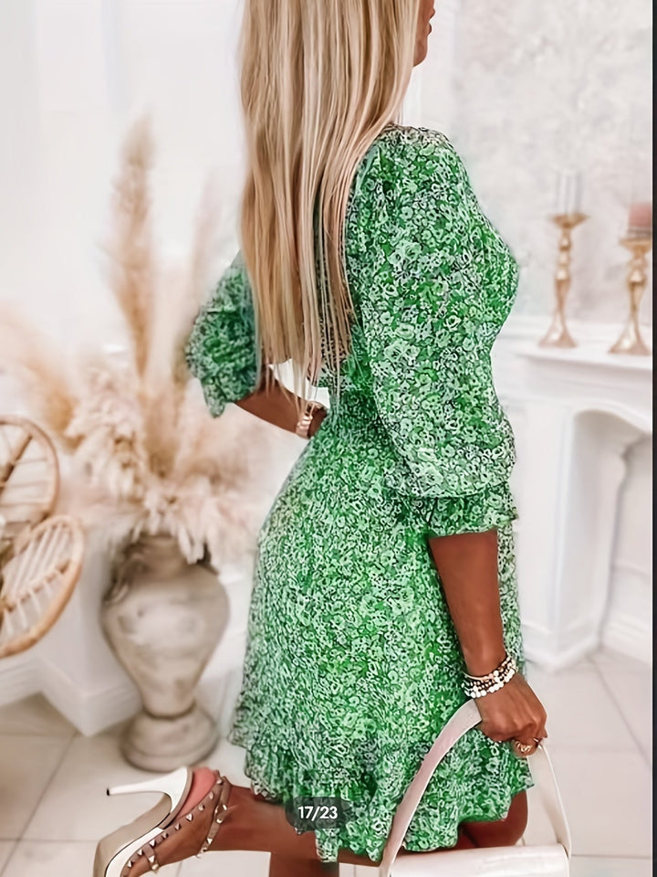 Harper - Floral Shirred Waist Dress