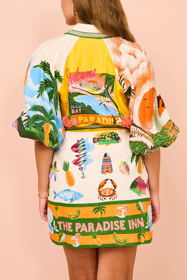 Kim™ - Summer Shirt Mini Dress