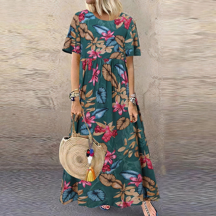 Lotte  - Vibrant Floral Maxi Dress