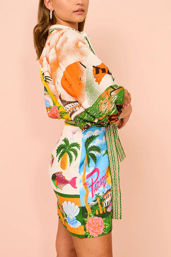 Kim™ - Summer Shirt Mini Dress