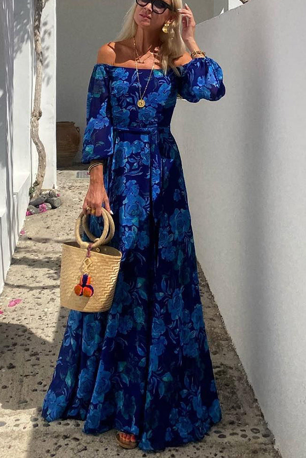 Francesca | Floral Off-Shoulder Maxi Dress