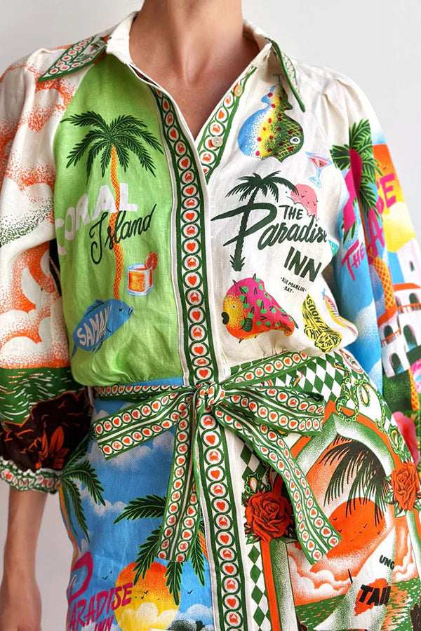 Kim™ - Summer Shirt Mini Dress